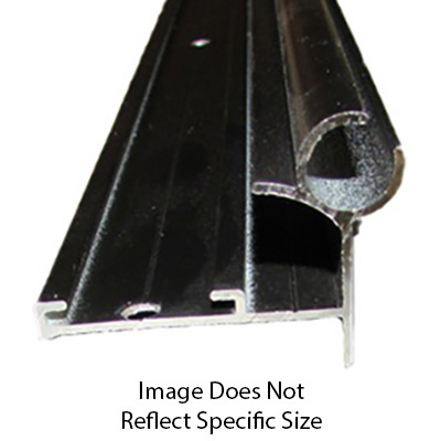 Trim - 16' - Rail - Gutter/Awning - w/.25 Leg - Black