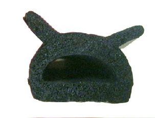 Seal - D Seal - w/ Ears - For Bunk Door - Black - 250'/Rl - 730055