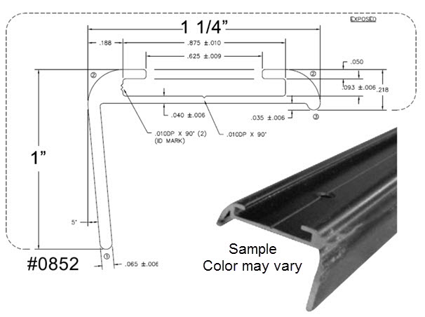 Trim - Corner Insert - T-4 Long Leg - 144" - P-4 - Polar White