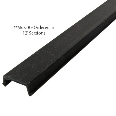 Trim - Screw Cover - 33/64" x 12' - Black - 4800'/Ctn