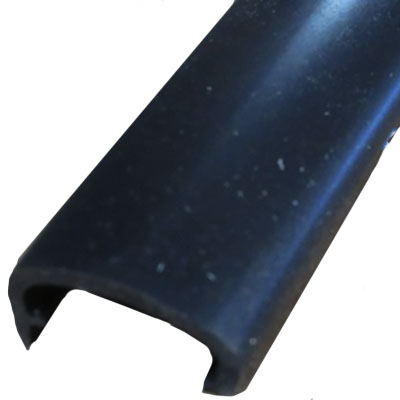 Trim - Screw Cover - Large - Flexible - w/Leg - Black - For Entrance Doors