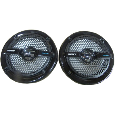 Radio - Speaker - Marine - Exterior - 6 1/2" - Black - Sony - Pair