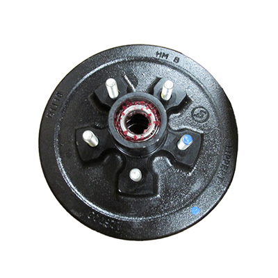 Axle - Hub/Drum - Complete - 5-4.5 1/2" - Rev C - 3500# - Black