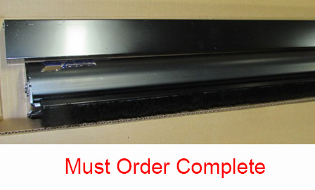 Wall Screen - Pull Down - 96.125" - Comfort Aer - Self Retracting - Black