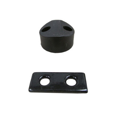 Baggage - Door - Catch - Magnet - w/Strike - 5/8" x 1 1/2" - Black - Powder Coat