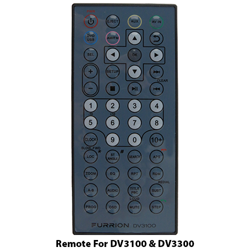 Radio - Remote Only - For Furrion FUR-DV3100 (Min 10 Purchase) - RC-DV3100 - Also For FUR-DV3300