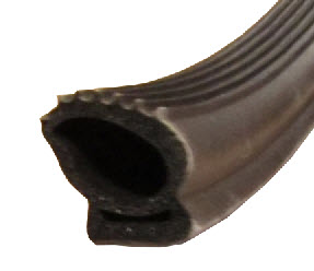 Baggage - Door Seal - Wedge Ribbed Seal - (250'/Roll)