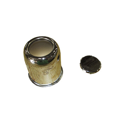 Tire - Center Cap - 3.19 - Chrome - w/Chrome Button