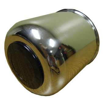 Tire - Center Cap - 4.82 - Stainless Steel - w/Black Insert