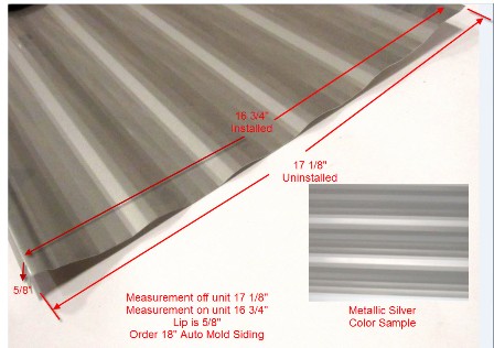 Siding - 024 - 18" x 96" - 1MDM A - Metallic Silver