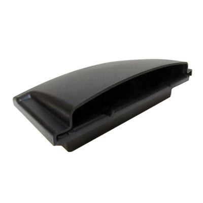 VENT,RANGEHOOD BLACK WITH DAMPER AND COVER LONG FLANGE *MUST REPLACE COMPLETE*