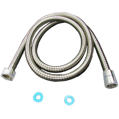 HOSE, SHOWER, BRUSHED NICKEL, METAL ACCENT ON HOSE