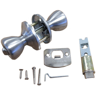 Door - Lock Set - Passage - w/Privacy Lock - Satin Nickel - 30/CTN