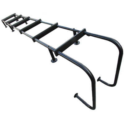 Ladder - 6 Step - Laredo - RH - Lower Bottom Standoffs 2" - Black