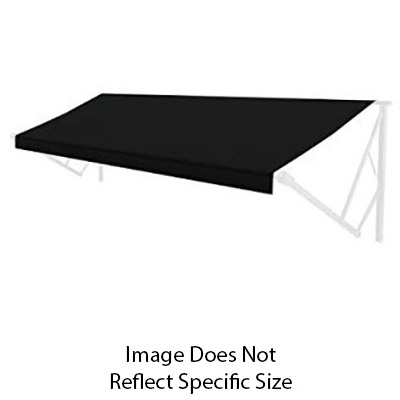 Awning - 10' - 3000 Series - Solera - Electric - Solid Black Vinyl - w/White Fabric LED