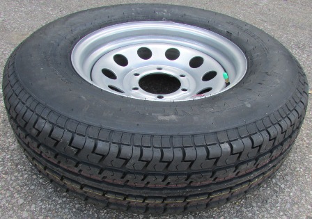 Tire - Constancy - ST225/75R15 LRD - 15" x 6" - 6H 5.5 - Silver Modular Wheel - Nitrogen - Plant 3 Only