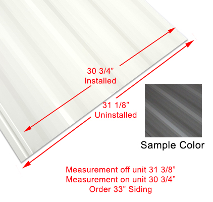Siding - 024 - 33" x 96" - 1MDM SL - Auspex Gray
