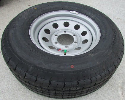 Tire - Westlake - ST235/80R16 LRE - 16" x 6" - 6H 6.5 - Silver Modular Wheel - Balanced