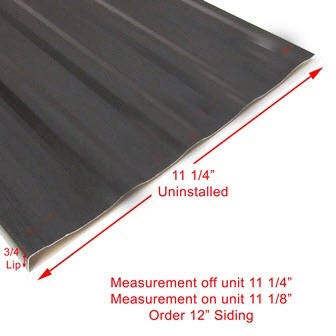 Siding - 024 - 12" x 96" - 1MDM AM - Auspex Gray