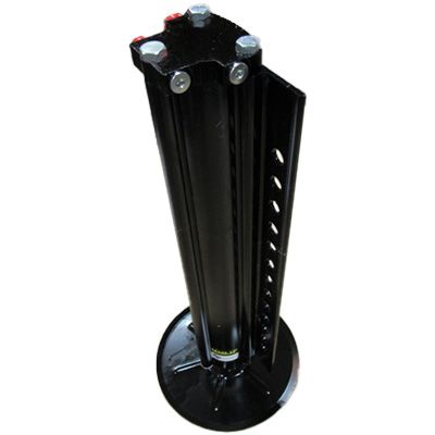 Jack - Jack Leg - 8K Aluminum - w/9" Footpad - Full 13 Mounting Holes - Black - Before 6/20/16