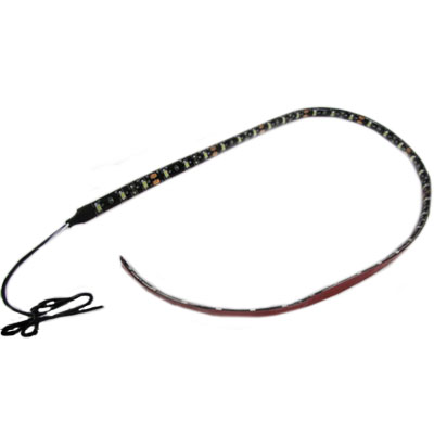 Light - Strip - 68" - LED - Flexible - Black PCB - w/12" Wire Leads - Amber - AGI68BAR12