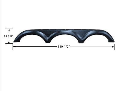 Fender - Skirt - Tri-Axle - H/C - Black