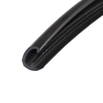 Trim - Screw Cover - w/Lip - Flexible - Black - (300'/Roll)