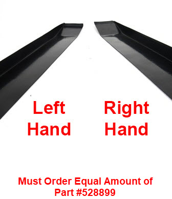 Trim - Floor Flange - Slideout - Left Side - ABS - HC - Black