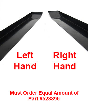 Trim - Floor Flange - Slideout - Right Side - ABS - HC - Black