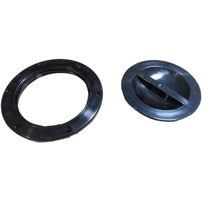 Cover - Access Port - 4" - A.B.S. - Black - Import