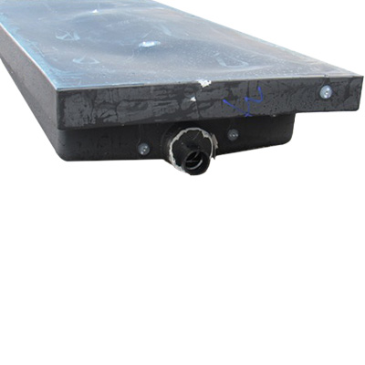 Tank - Holding - 23 3/4" x 56" x 8 1/2 - w/Spin in Probes - End Drain - Black