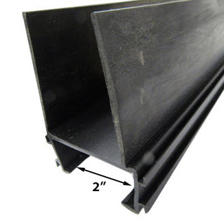 Seal - Co-Extruded - Double Wiper - For 2"+ Walls - 84" - Black