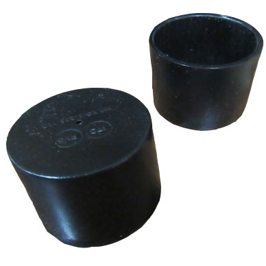 Table - Leg - Cap - Black