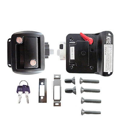 Door - Entrance - Lockset - Standard - Aluminum - Powder Coated - Black