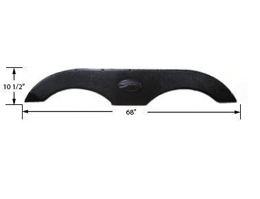 Fender - Tandem Fender Skirt - Haircell - Black