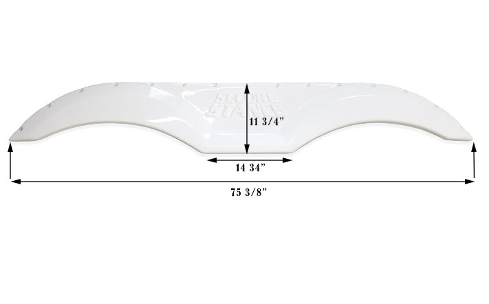 Fender - 13X78 Wide Stance - w/Secure Stance - Smooth - White