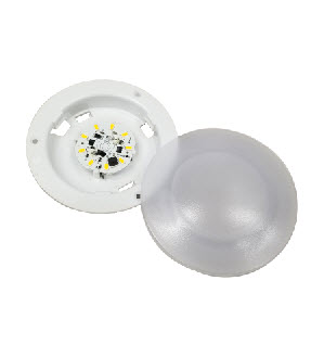 LIGHT,LED 4.40 RECESSED WITH LENS STYLE: ALUMINUM CORE CIRCUIT BOARD WHITE