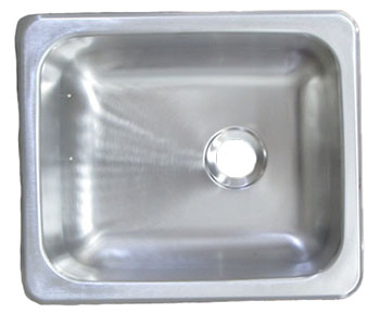 Sink - 13" x 15" x 5" - 22ga - No Ledge - Stainless Steel