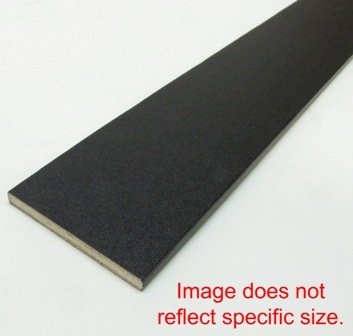 Trim - Batten - 3.6mm x 1 1/2" x 96" - Square - LN - 4 Star - Black Stipple