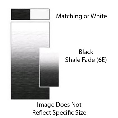 21' BLACK FADE TO WHITE W/LED