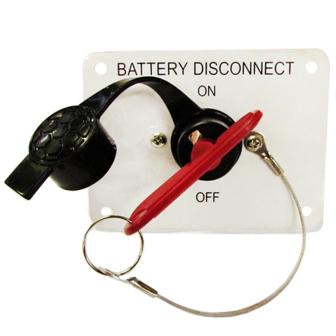 Switch - Battery Disconnect - w/Plt Key & Chain & Dust Cvr