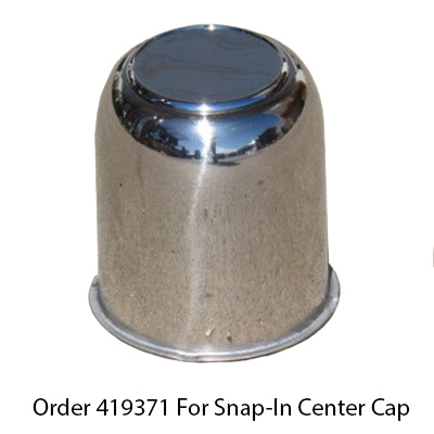 Tire - Center Cap - 3.19" - Stainless Steel