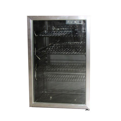 Refrigerator - 4.6 Cu Ft - RH - Glass Door - w/Blue LED Light - Everchill - JC-128-LEDRHH