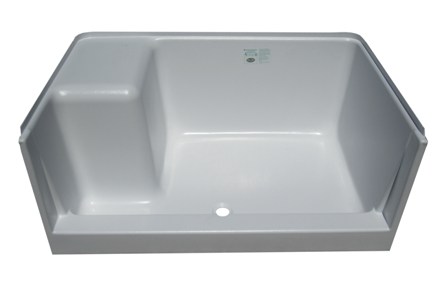 Shower - Pan - 30" x 48" - w/LH Seat - White