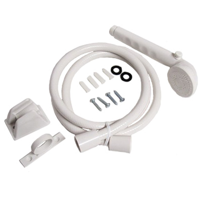 Shower - Head & Hose Set - 59" - White