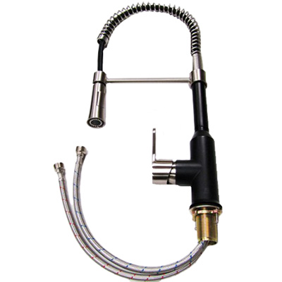 Faucet - Kitchen - Pullout - Spring Style - MBLK - W/O DP (PO9713MBB)