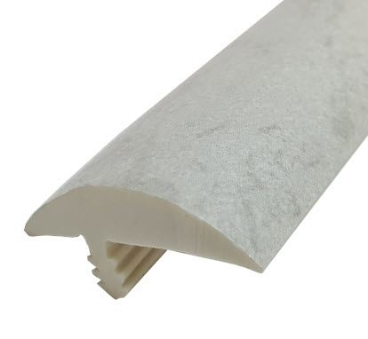 Trim - T-Mold - 1 1/16" - Bullnose - White Cascade - 250'/rl