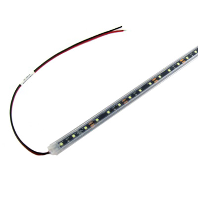Light - 24" - Cool White - LED - w/Black PCB UL - 60 LED/M 4.5 Watts - IP68 Silicone Filled - Installed In U-Channel