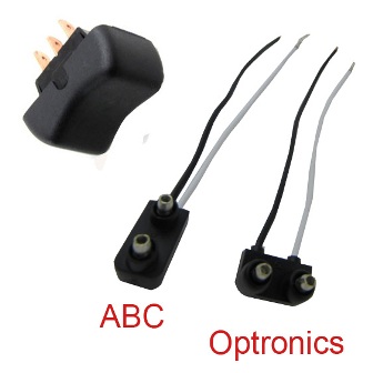 Monitor Panel - Awning Switch Only - Black