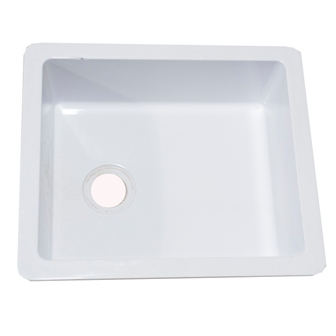 Sink - Kitchen - 13" x 15" - Less LDG - White - Min Qty/50